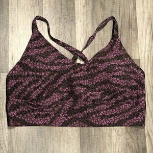Aerie Offline Real Me Animal Strappy Sport Bra